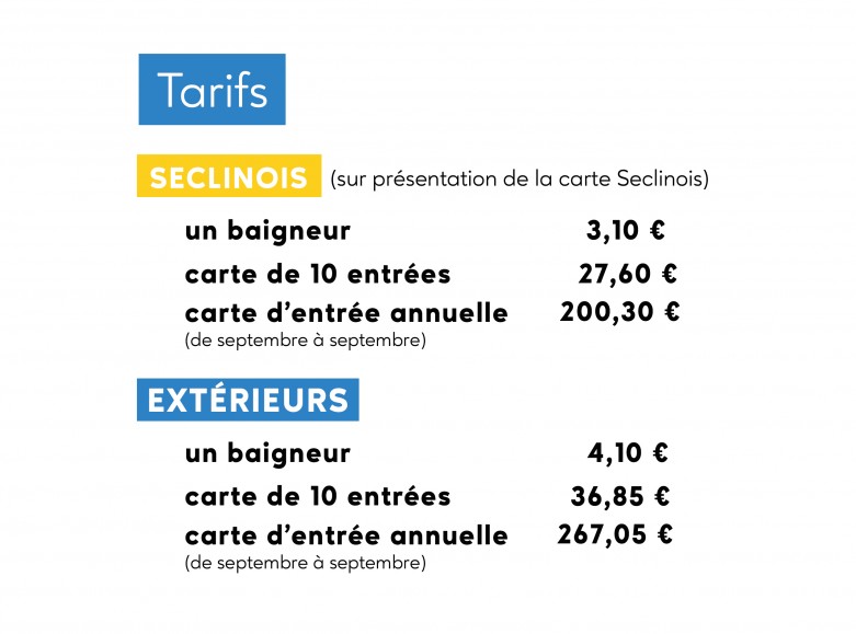 Tarifs seclinois